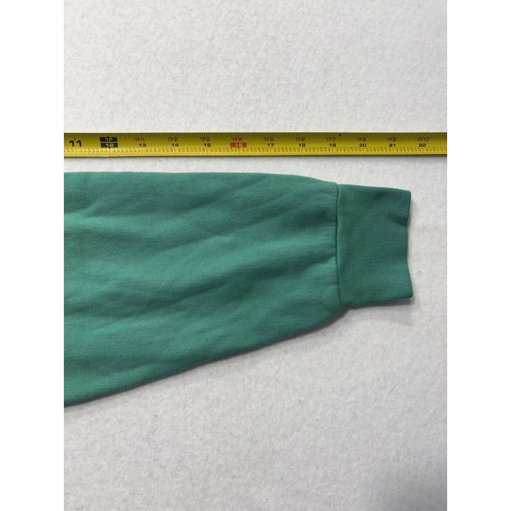 URTHWEAR Sweatshirt Womens Small Green Organic Cotton Cropped Fleece Pullover - Picture 8 of 11